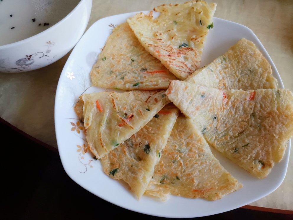 土豆丝鸡蛋饼