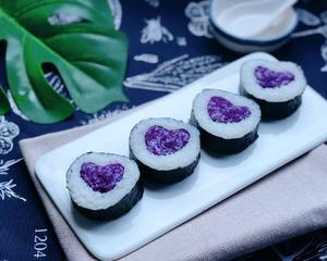 紫薯爱心💗寿司饭团的做法 步骤10