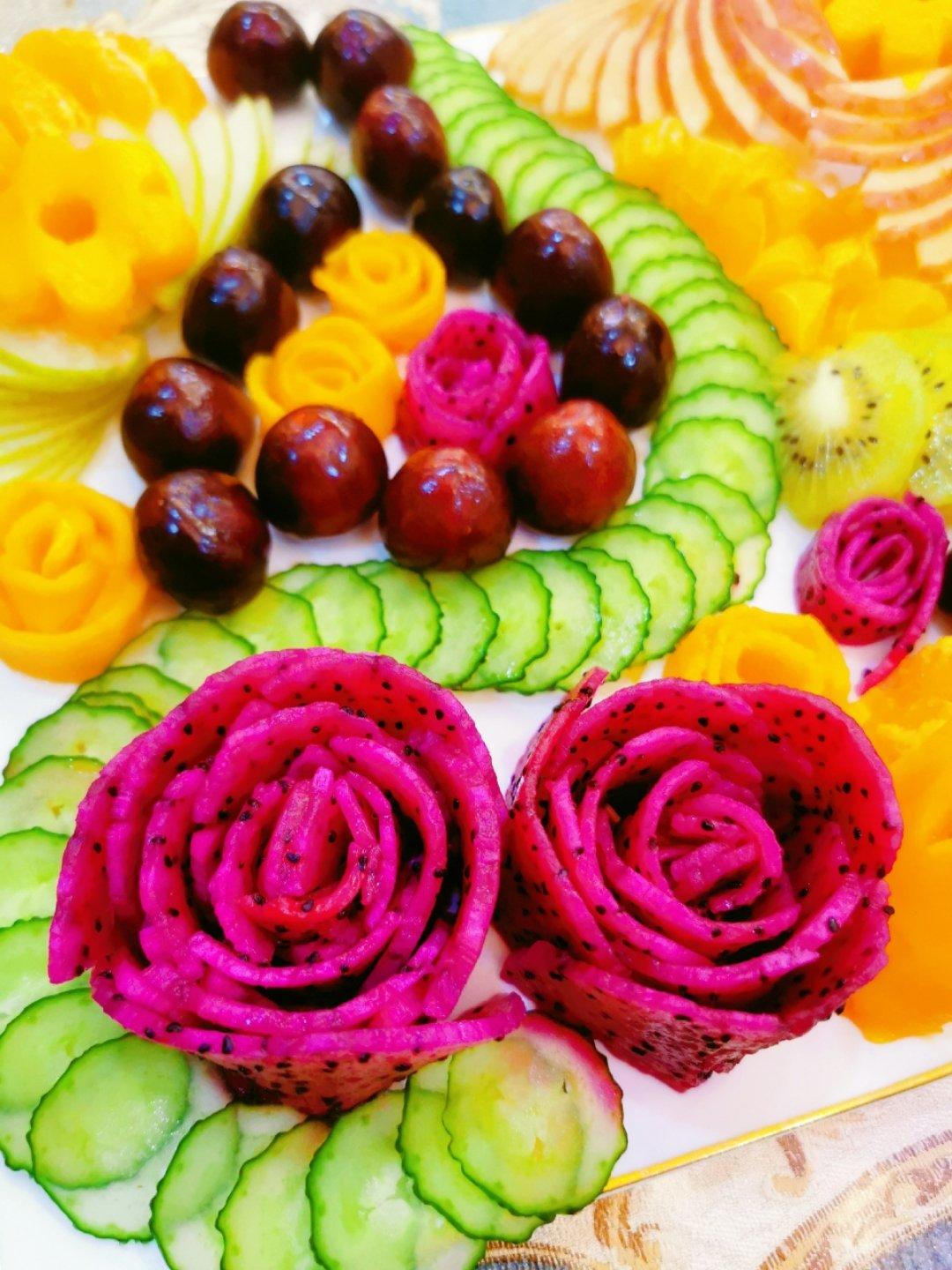 素念婵心做的水果拼盘凤凰