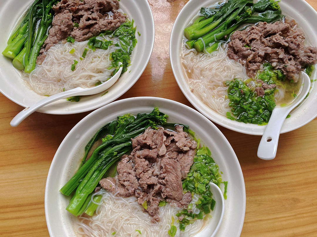 最简单潮汕原味牛肉汤粉-牛肉米粉-腌牛肉超嫩