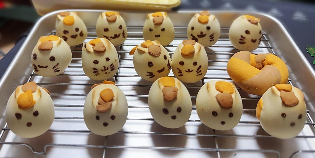 软萌可爱的日式猫咪烧果子 奶香浓郁 超简单