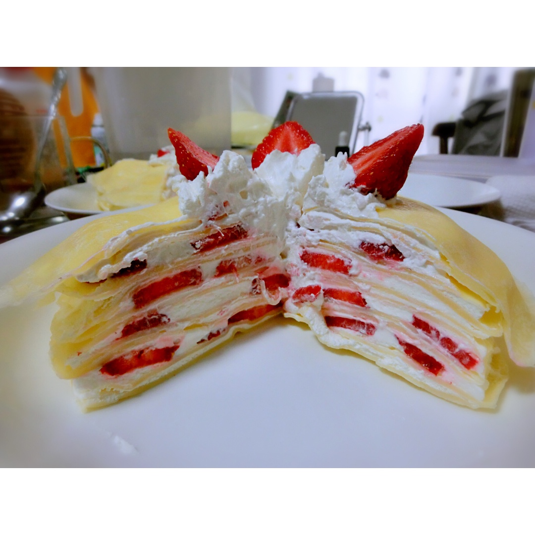 芒果千层蛋糕，100%成功告别煎皮无能