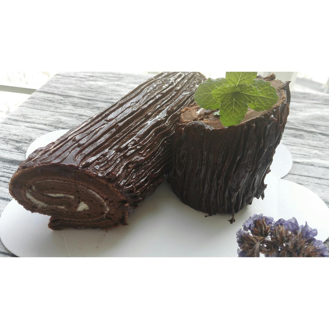 圣诞树根蛋糕