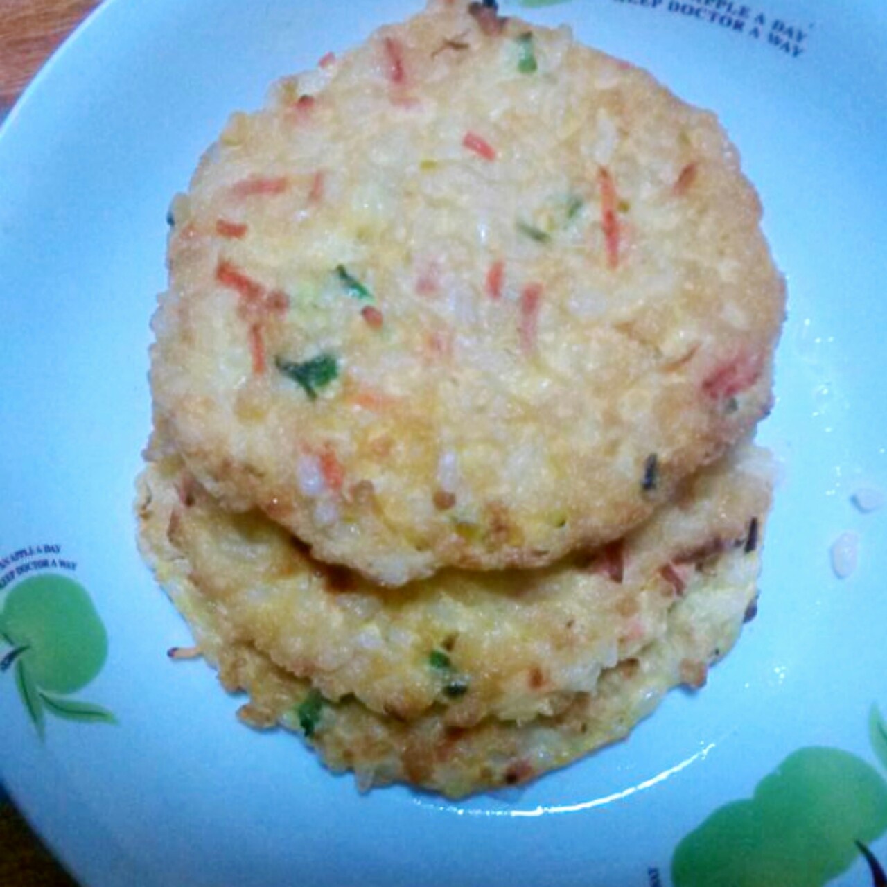 蔬菜米饭饼