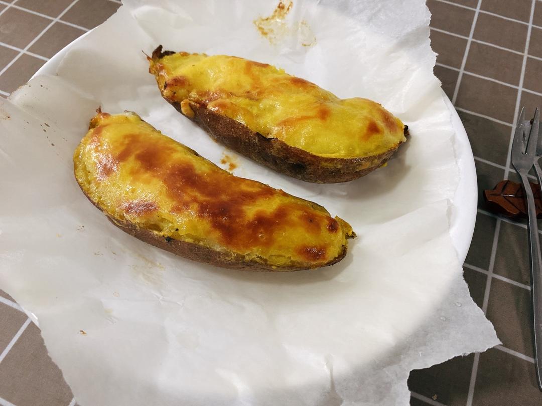 芝士奶油焗红薯