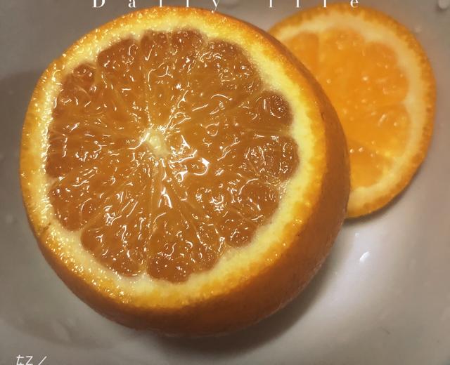 有效的小儿止咳的盐蒸橙子的做法