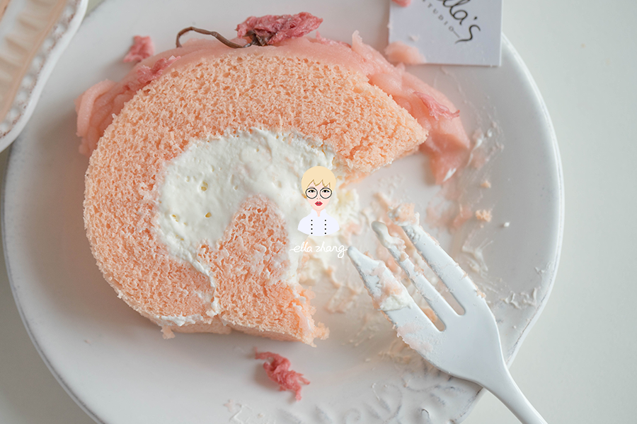 樱花蛋糕卷 | 春季萌动的少女心的做法