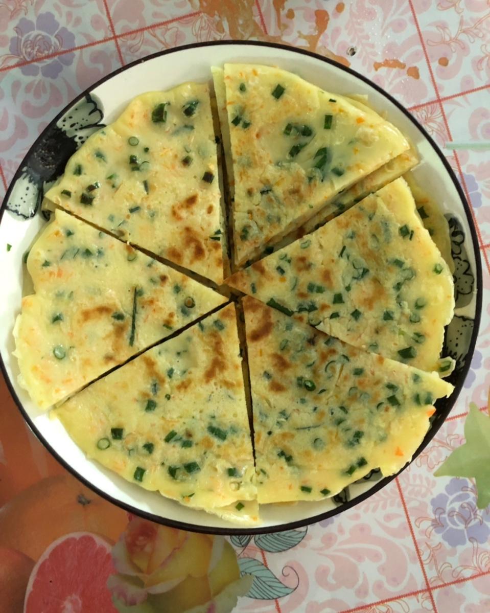 简单快手蔬菜鸡蛋煎饼