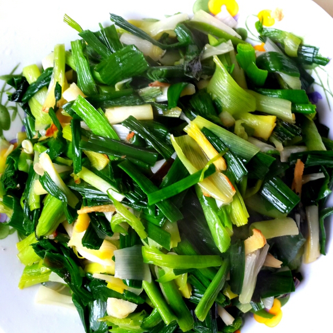 【炒蒜苗图片】真水～无香_下厨房