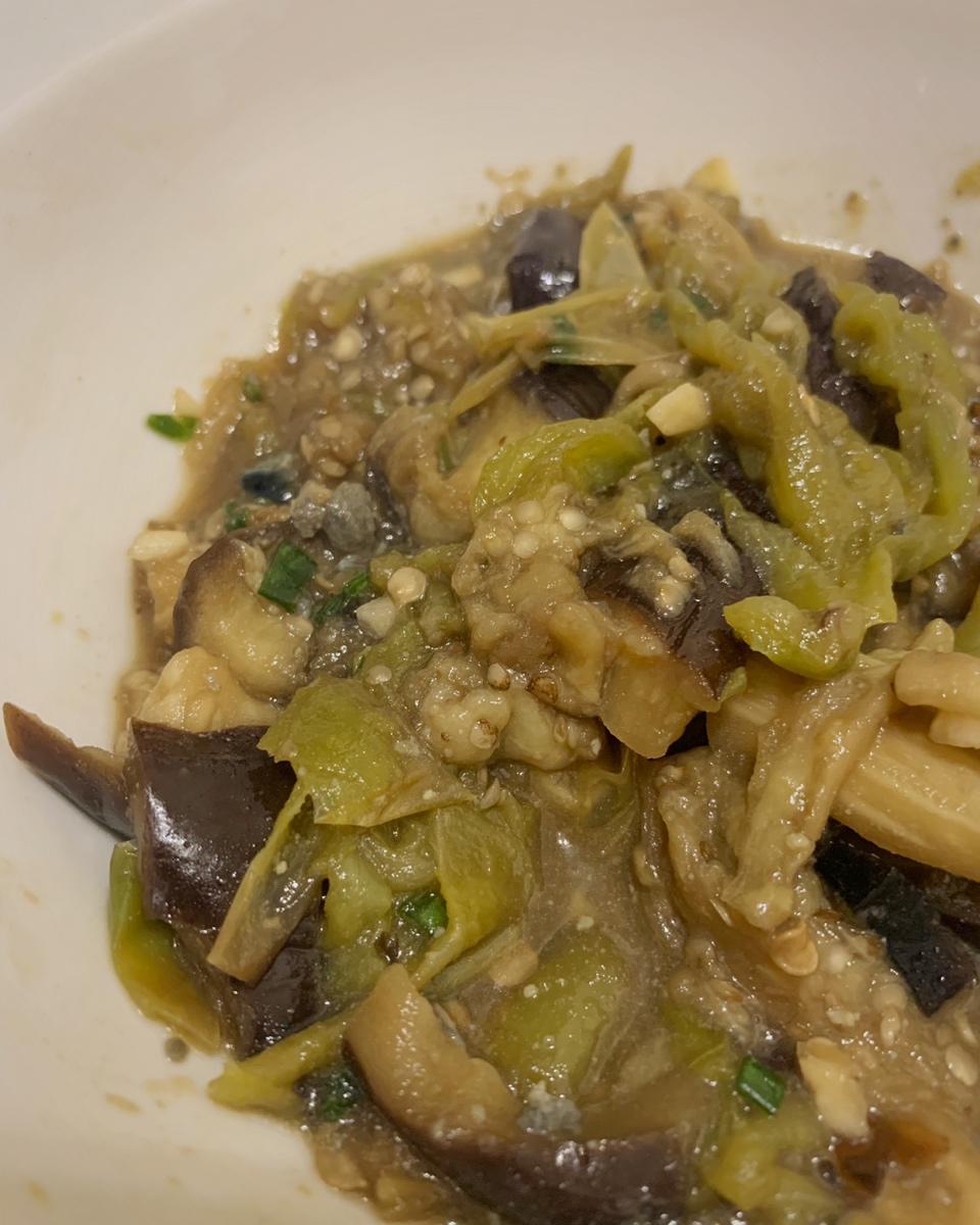 🌶️烧椒皮蛋擂茄子