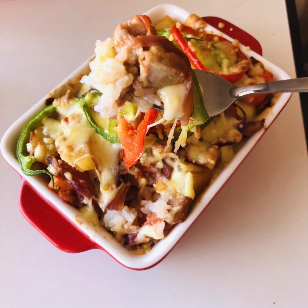 番茄鸡肉浓情焗饭【两人份】