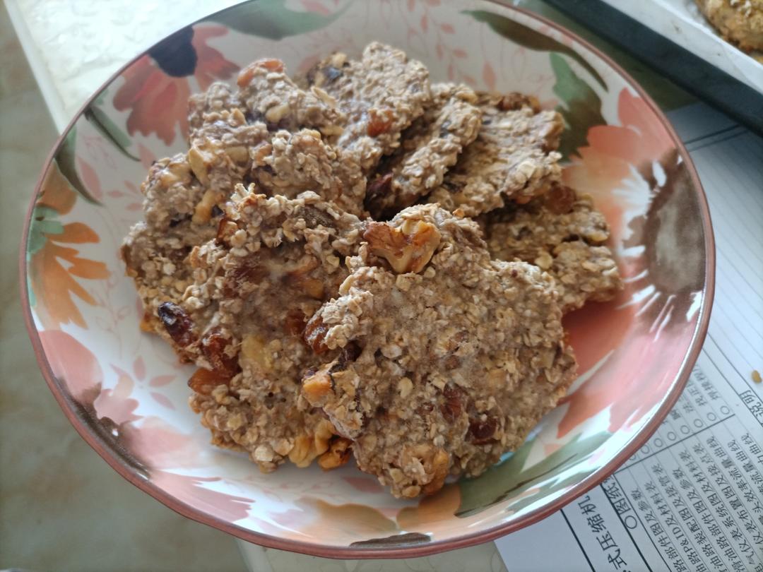 无油无糖，低脂饱腹，香蕉燕麦饼