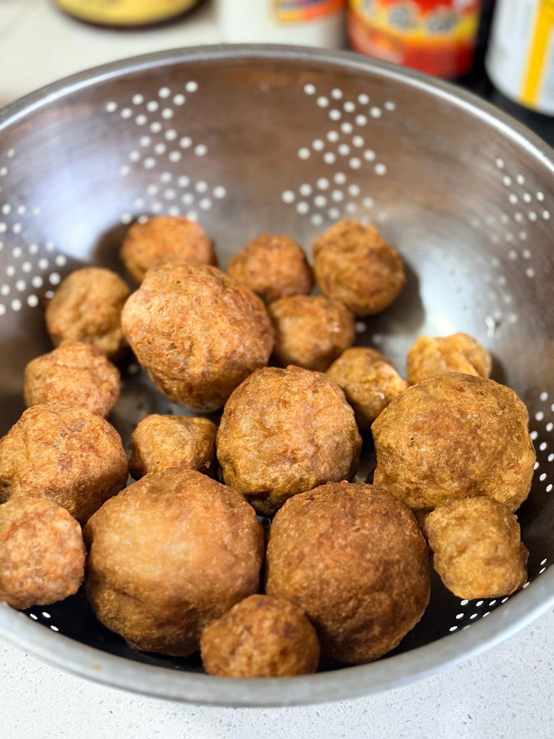 炸猪肉丸子(藕丸子、包含狮子头的做法)