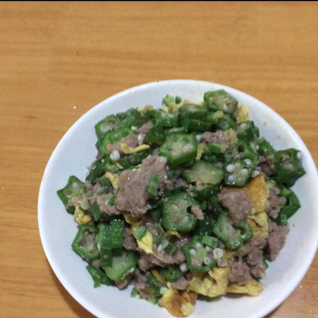 秋葵炒鸡蛋