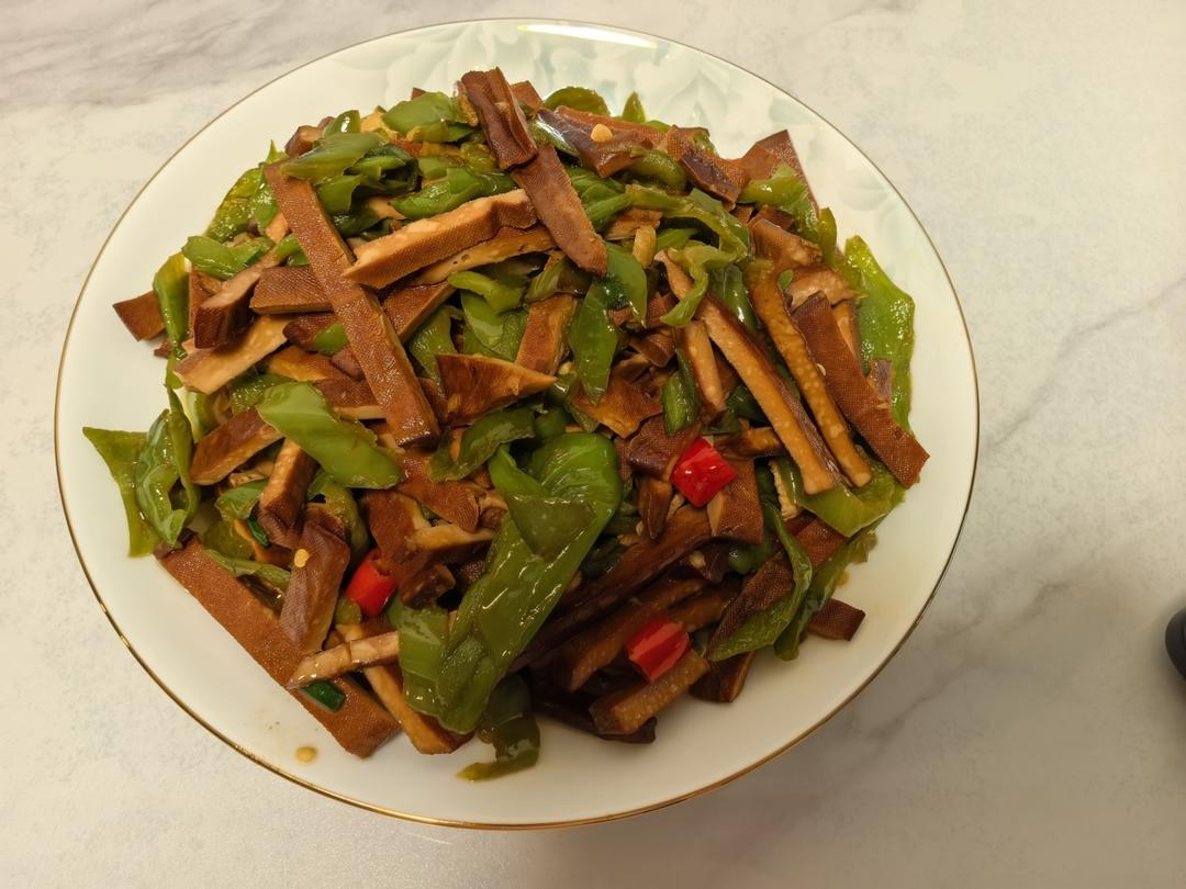 青椒炒香干