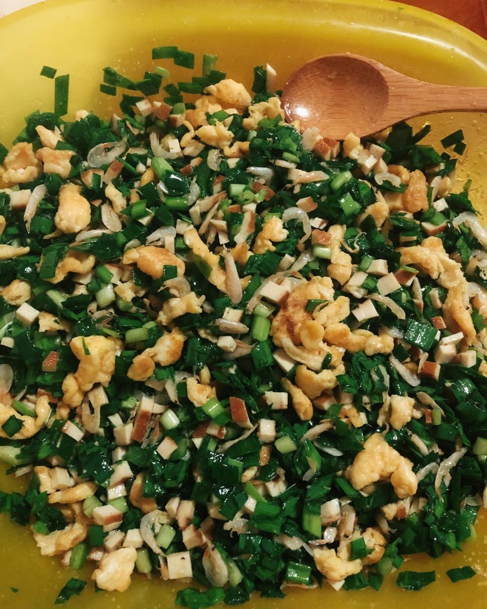 韭菜鸡蛋素馅饺子