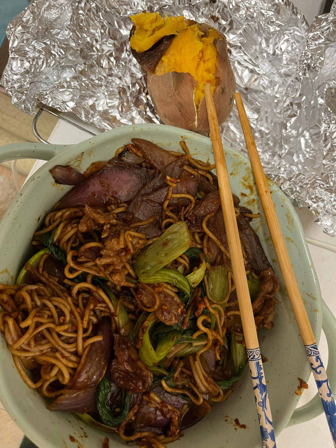 肉丝炒面