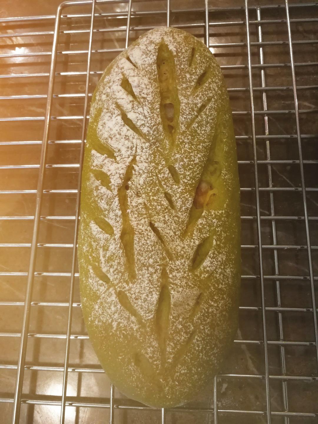比原麦山丘还好吃的【抹茶麻薯古早味面包】肉松红豆沙