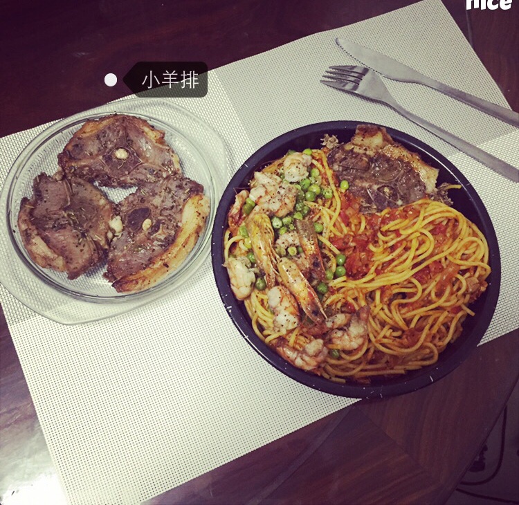 香煎小羊排