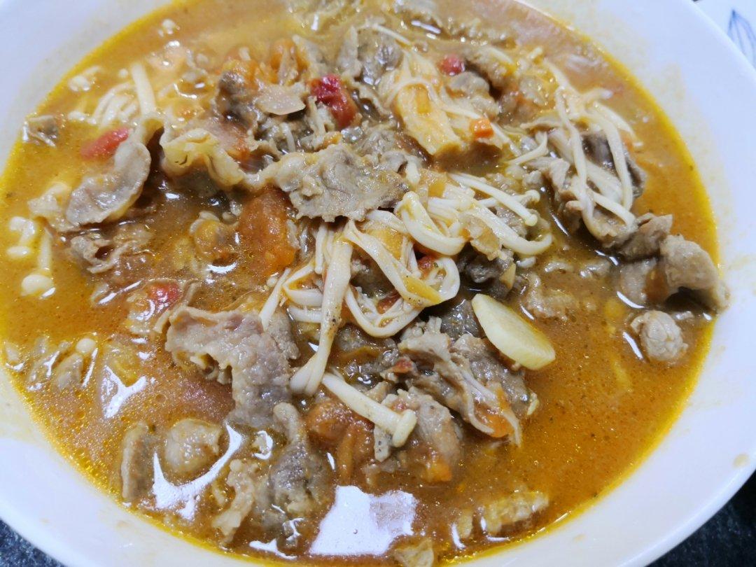 番茄肥牛金针菇