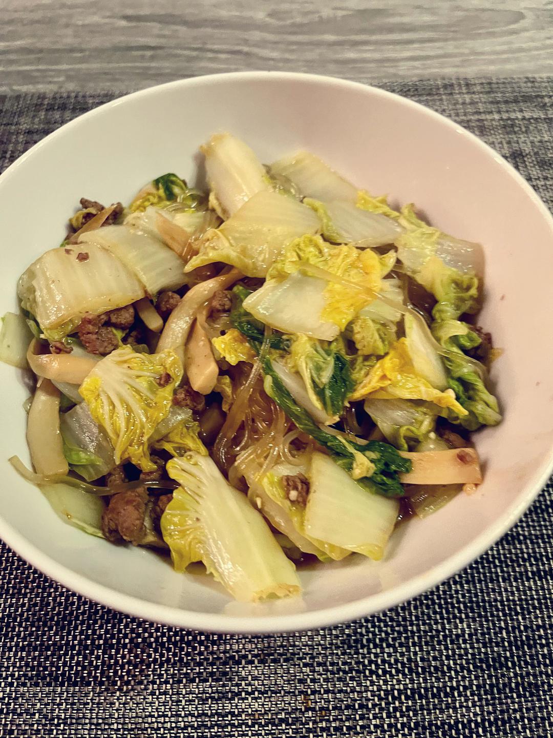 金针菇肉沫娃娃菜