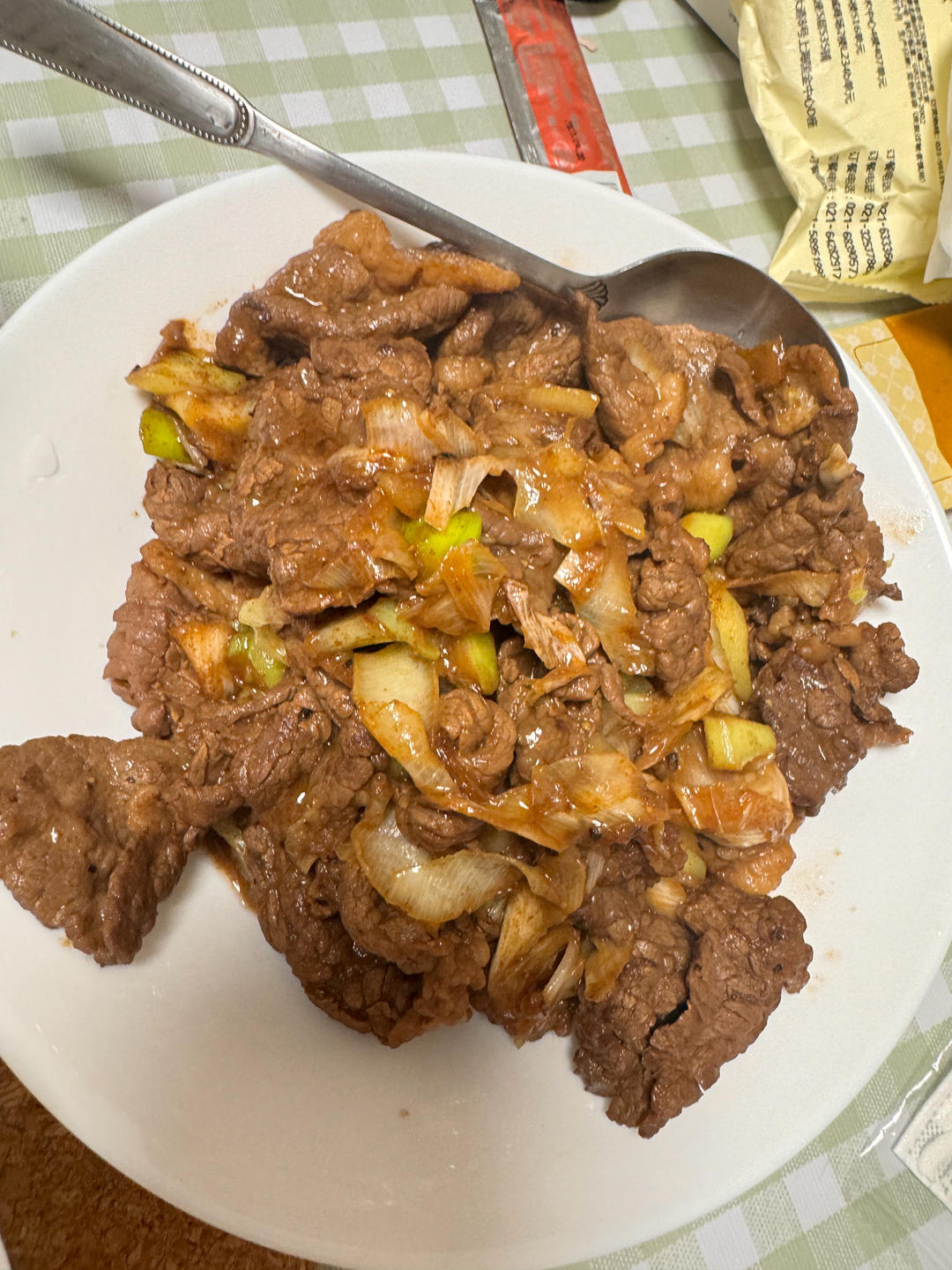 葱爆牛肉片