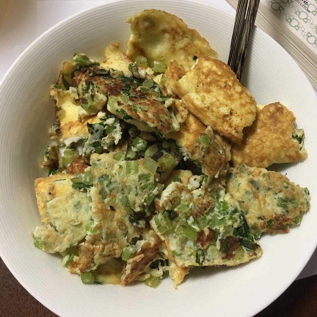 whoeverwherever做的鹅蛋炒蒜苗