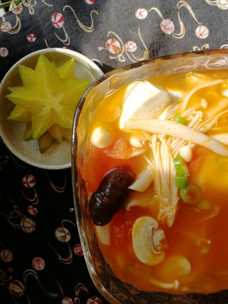 快手番茄蘑菇汤的做法