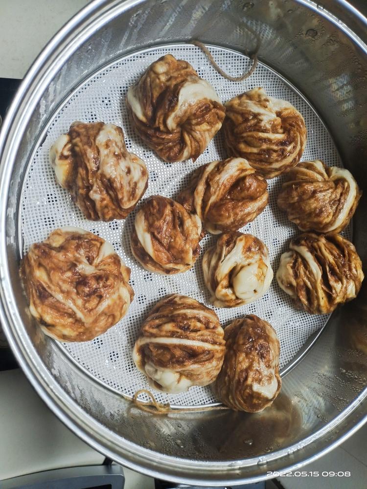 麻酱花卷+葱油花卷