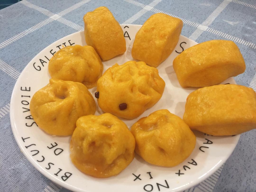 新手也可以--详解如何做出人见人爱、金黄的南瓜馒头