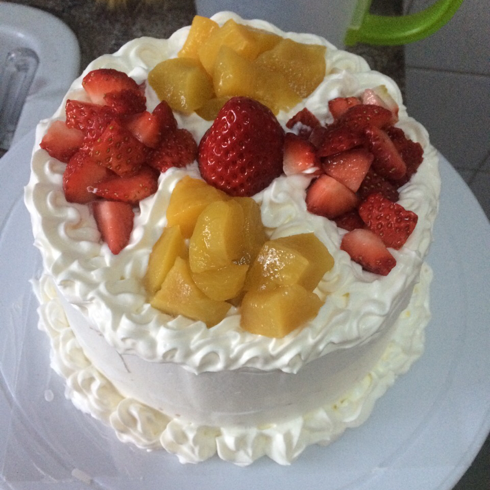奶油水果蛋糕步骤