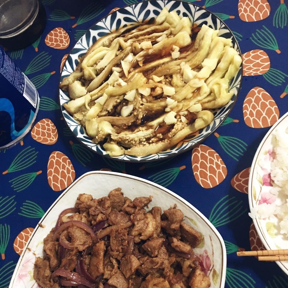 蒸茄子
