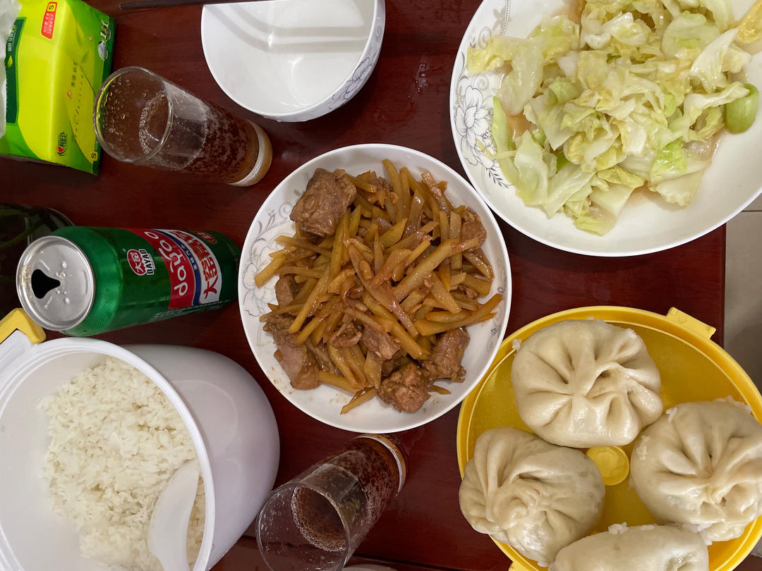 快手菜➠土豆丝烧肉