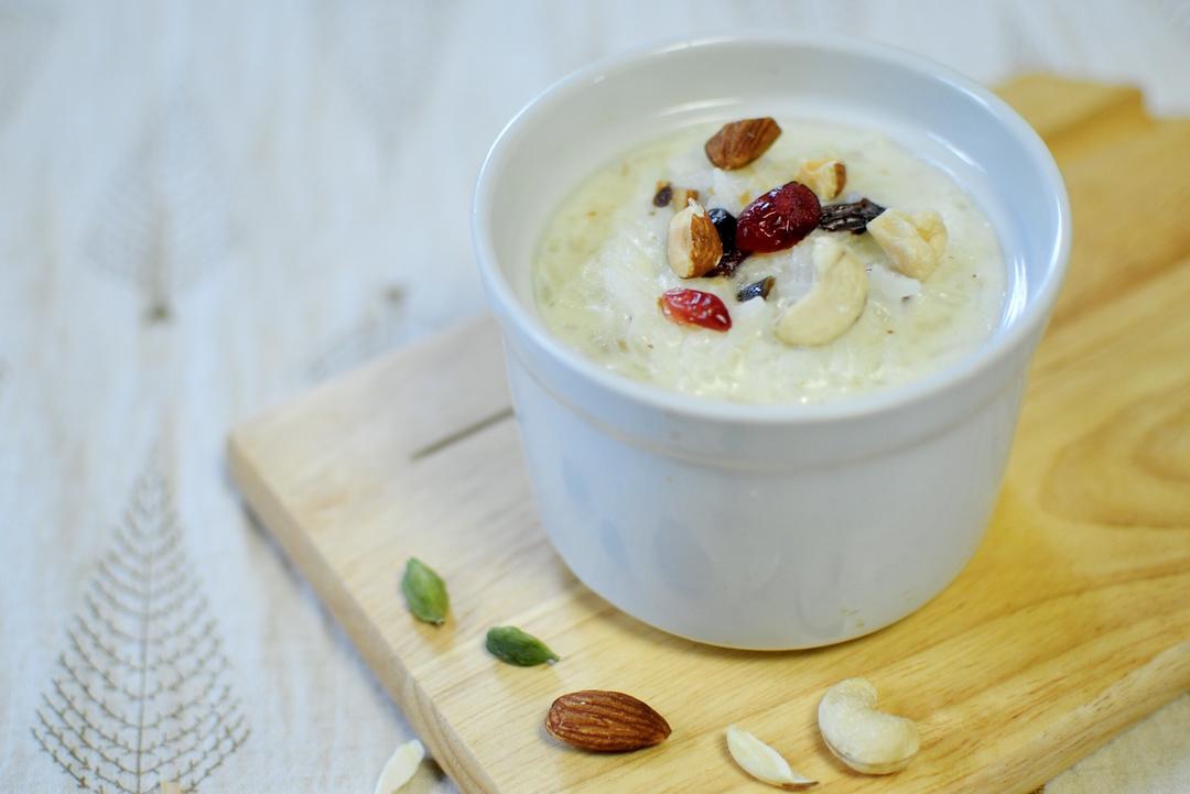 kheer rice pudding 印度米布丁的做法