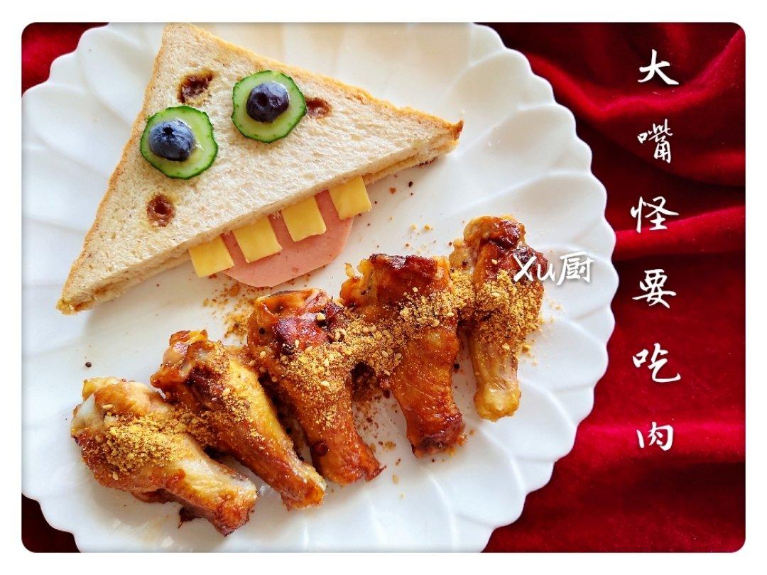 会吐舌头的大牙怪三明治