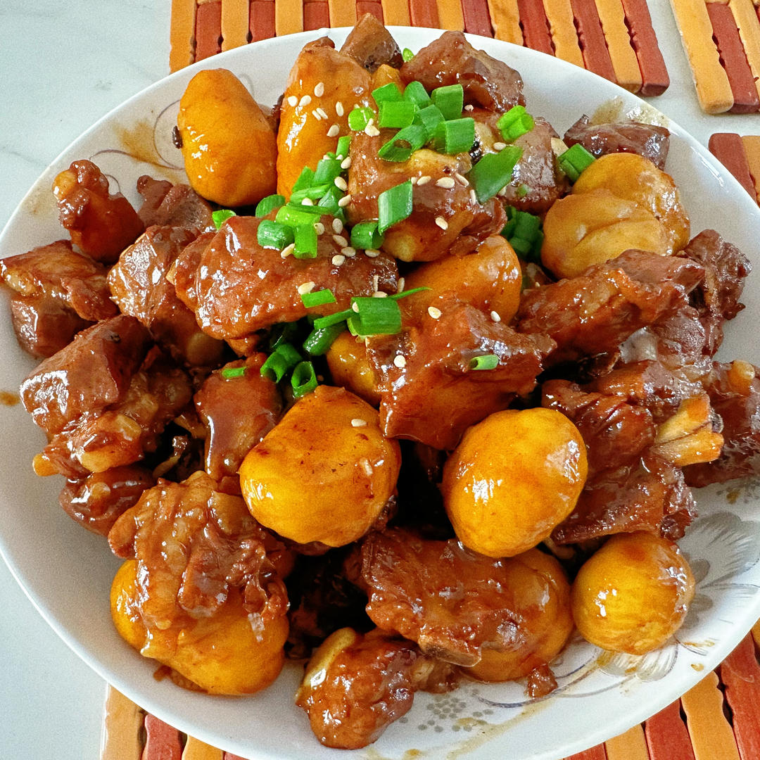 板栗烧排骨