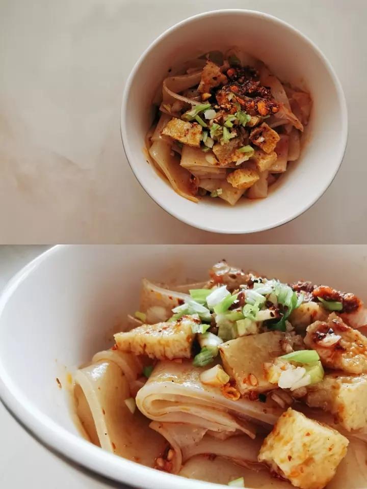 自制面筋2⃣️洗面版。                凉皮详细做法