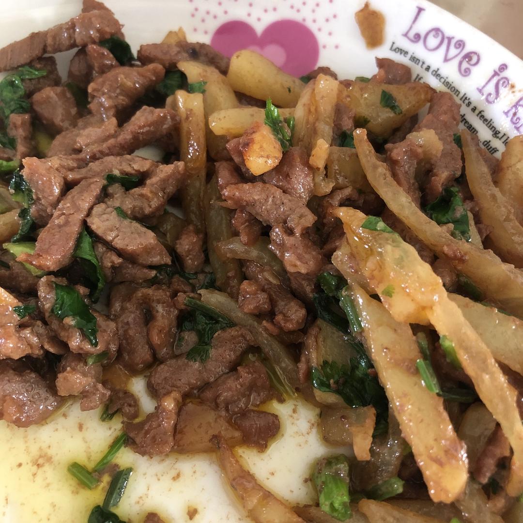 黑椒土豆牛柳