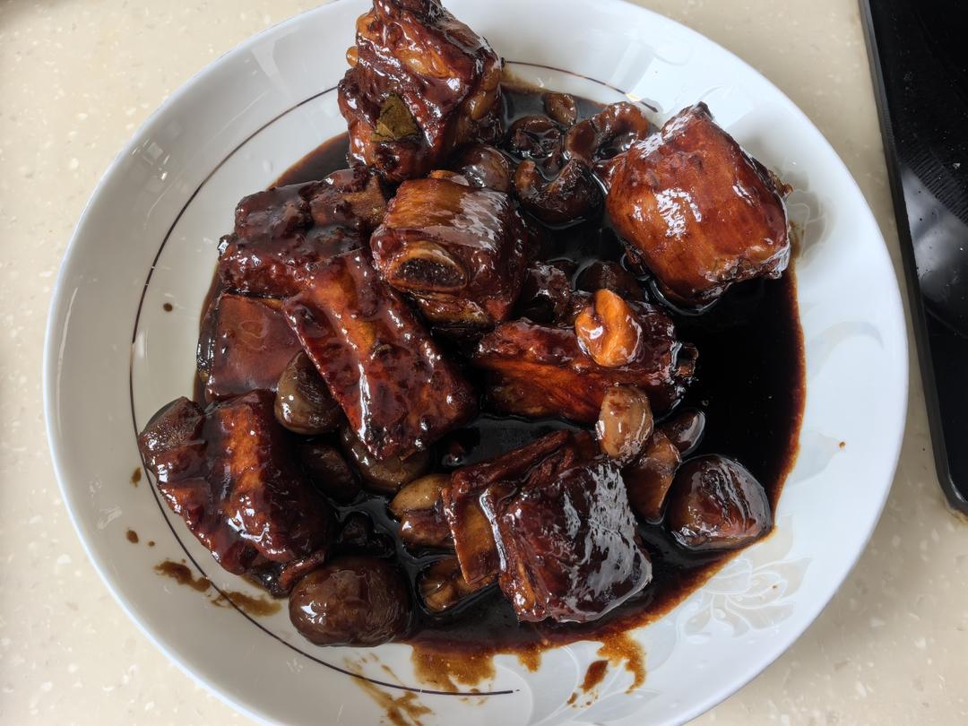 板栗烧排骨