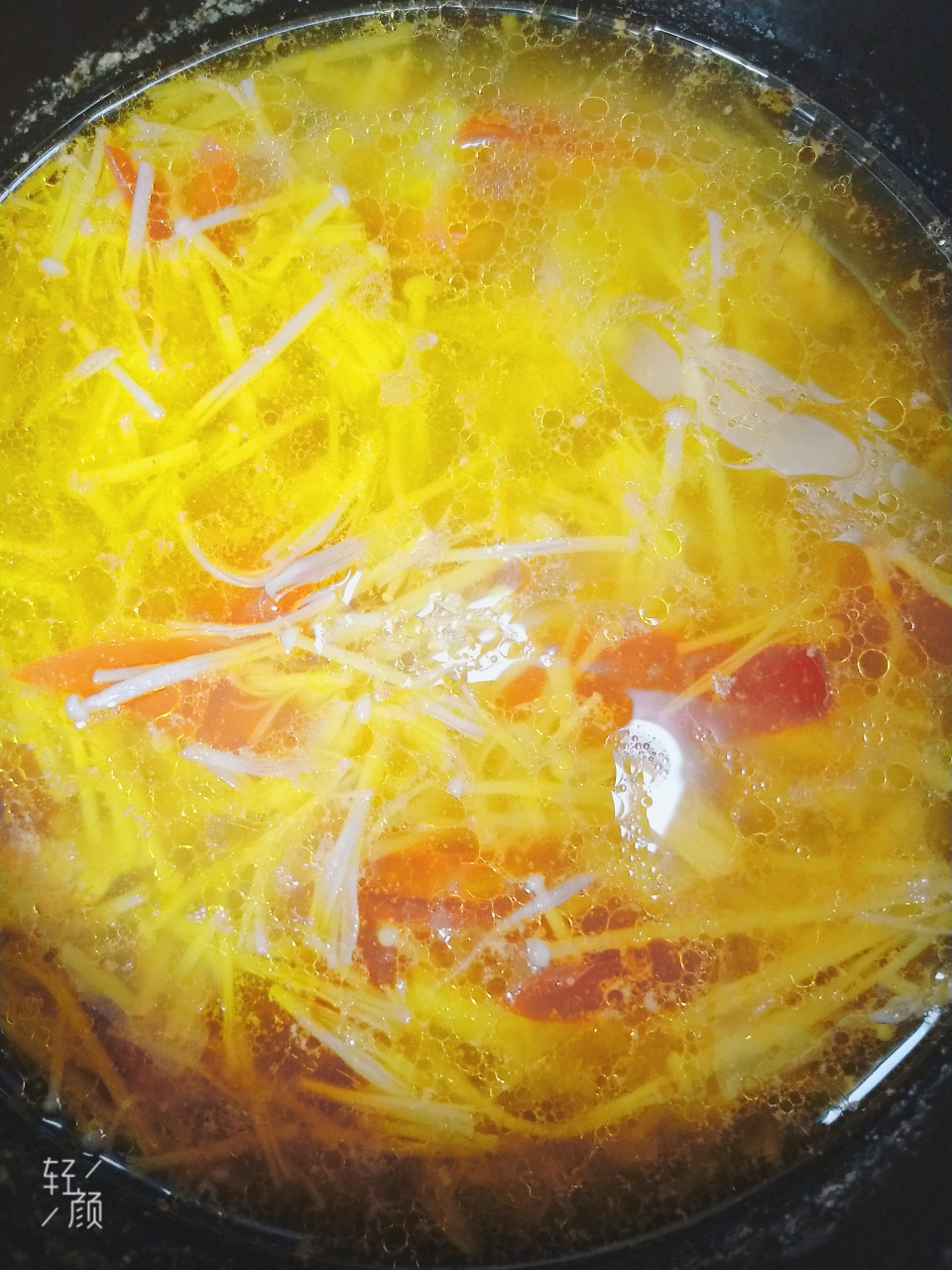 番茄金针菇鸡汤的做法