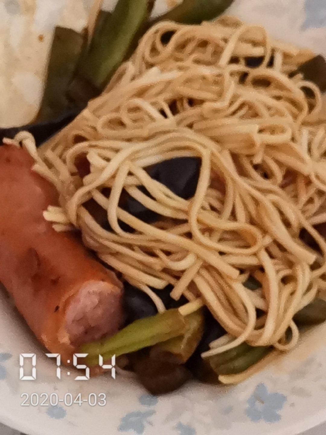🍆茄子豆角焖面～