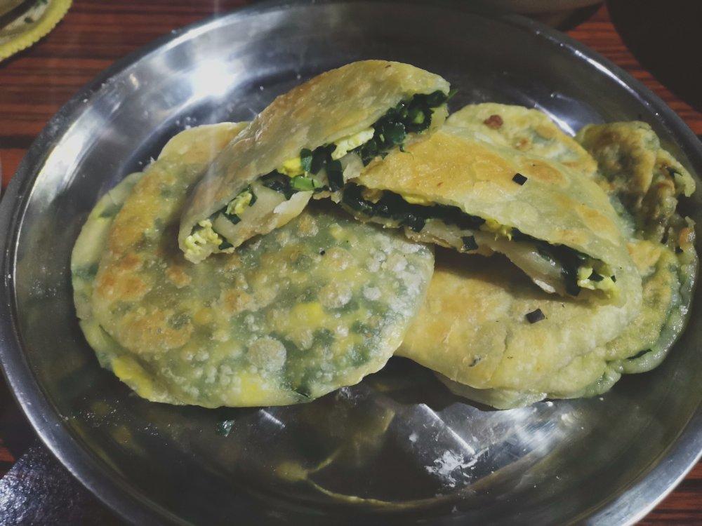 韭菜鸡蛋馅饼