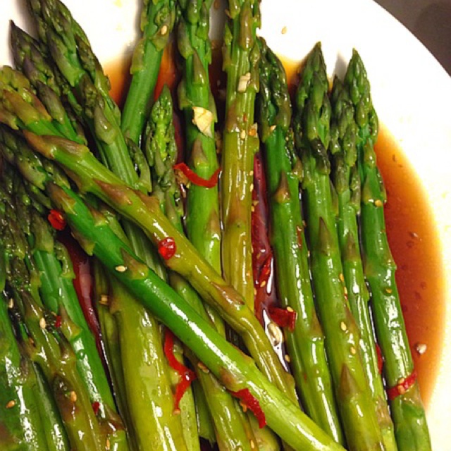 鲜味油淋芦笋