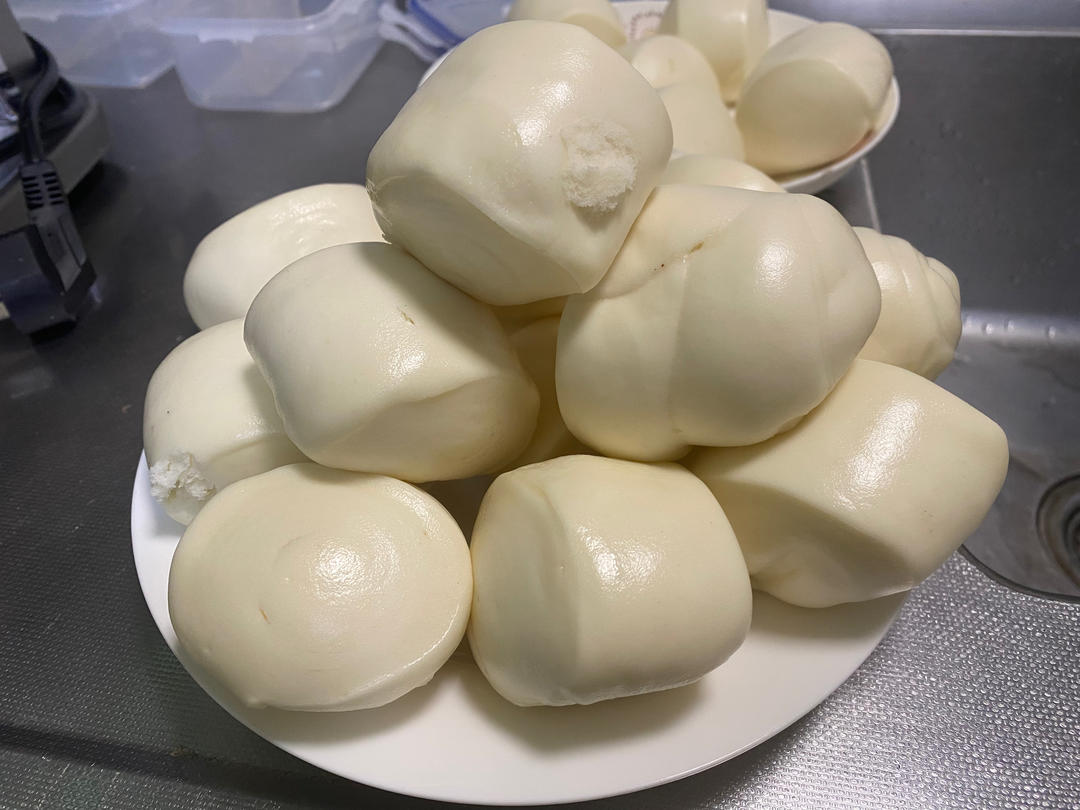 纯手工奶香馒头【无泡打粉，无添加】