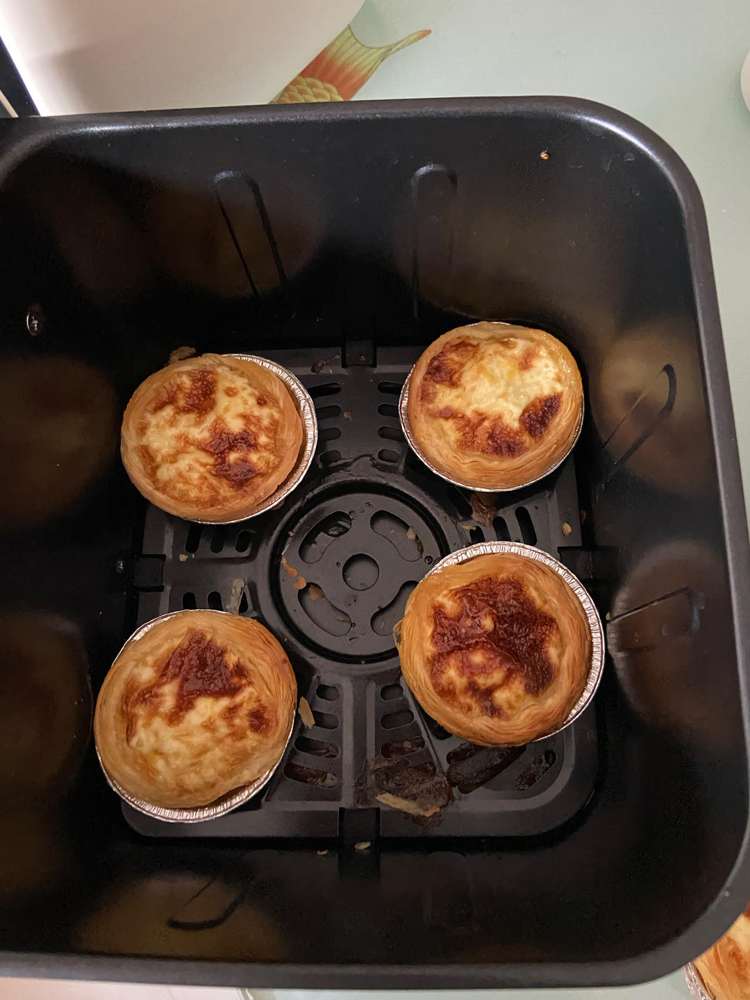 空气炸锅版全蛋葡式蛋挞『秒杀KFC』悠伴空气炸锅