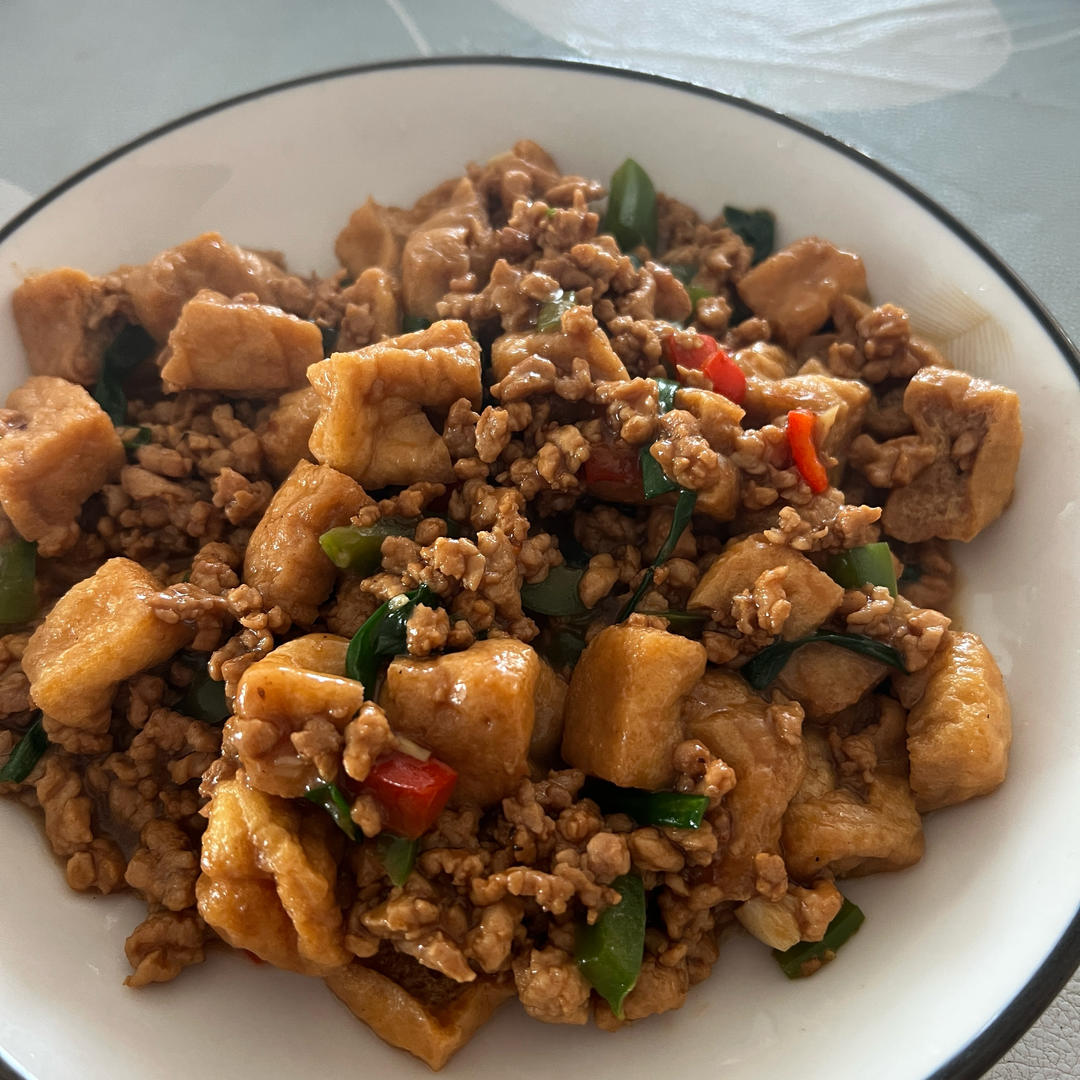 肉末炒豆泡（下饭菜）