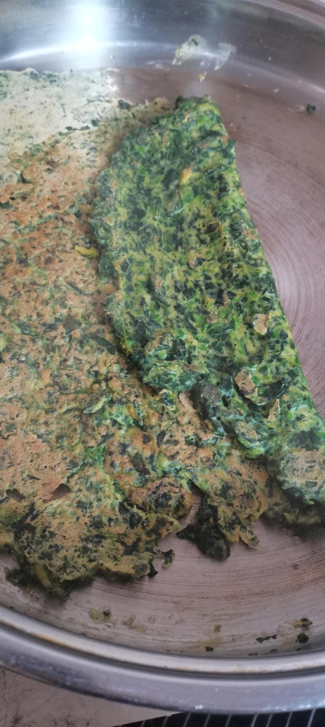 减脂餐❣️菠菜鸡蛋饼