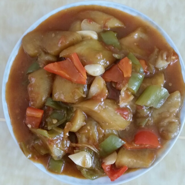 西红柿烧茄子