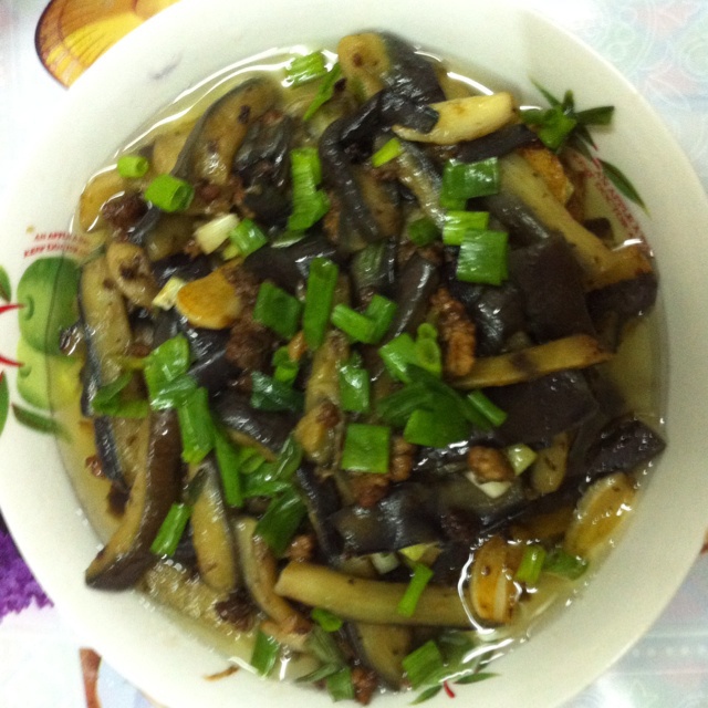 酱香肉末烧茄子