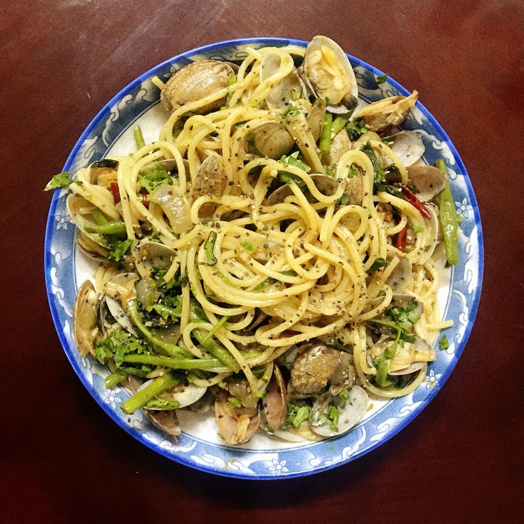 spaghetti alle vongole 蛤蜊意大利面